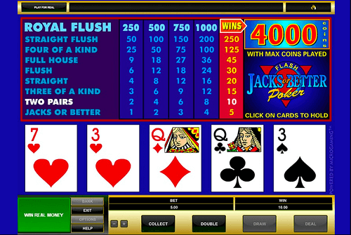 How do you play video poker online?