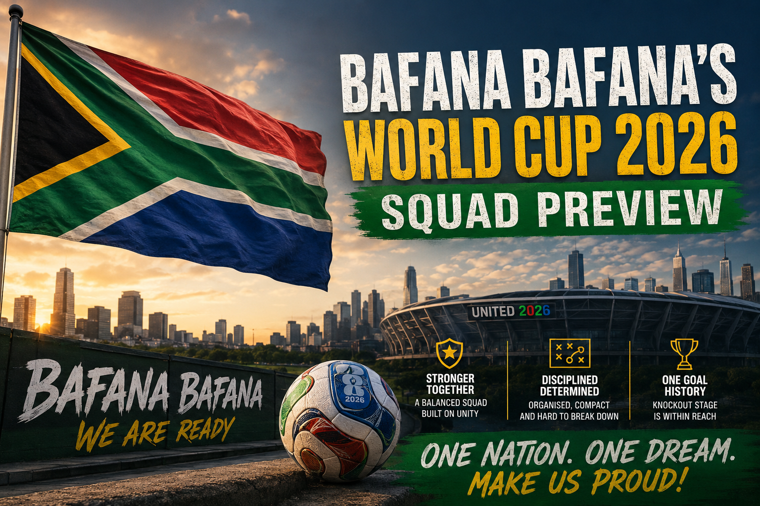 FIFA World Cup 2026 - Bafana Bafana Squad