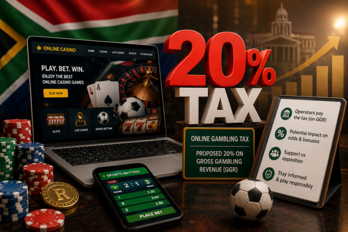 20% Online Gambling Tax in South Africa 20% Online Gambling Tax in South Africa